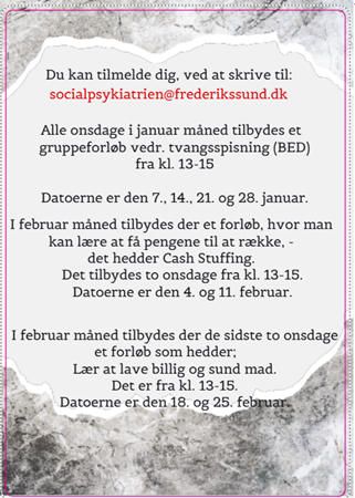 Recoveryskolens tilbud januar og februar 2026 Recoveryskolens tilbud januar og februar 2026