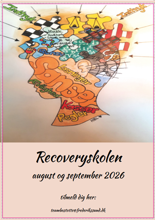 Forsiden af flyers til tilbud i recoveryskolen august og september 2026 Forsiden af flyers til tilbud i recoveryskolen august og september 2026
