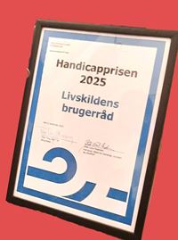 Diplom for årets Handicappris 2025 Diplom for årets Handicappris 2025